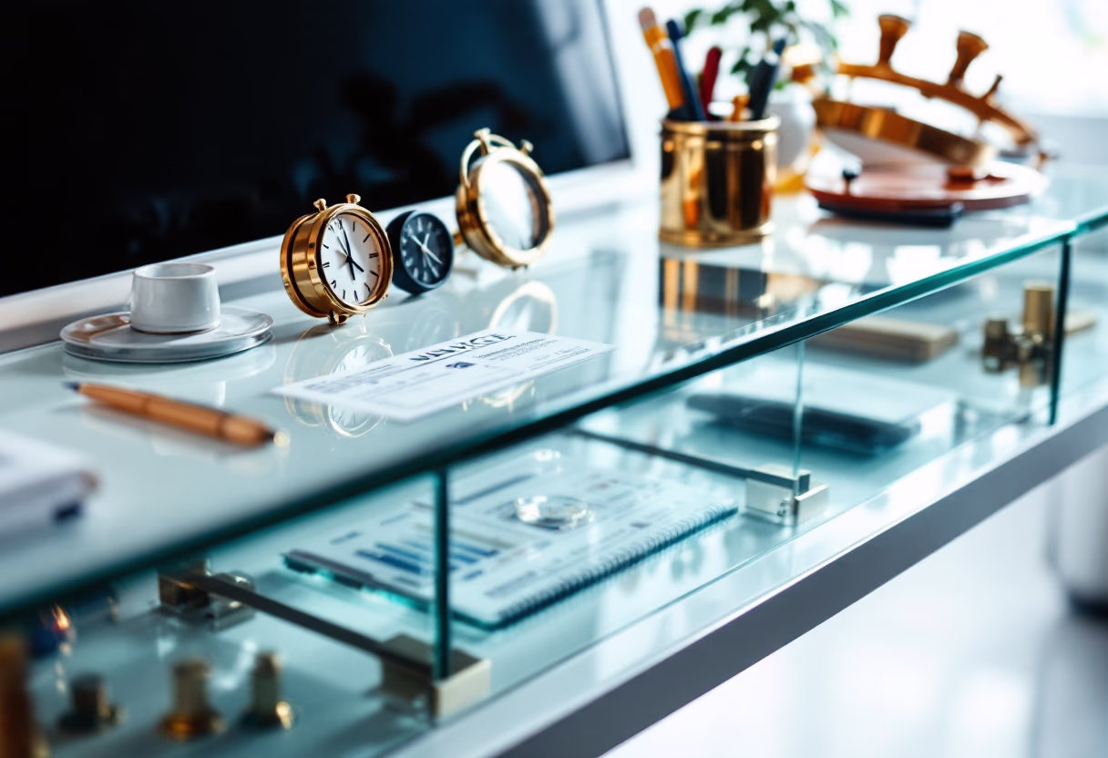 image of contact desk (for a maritime service)